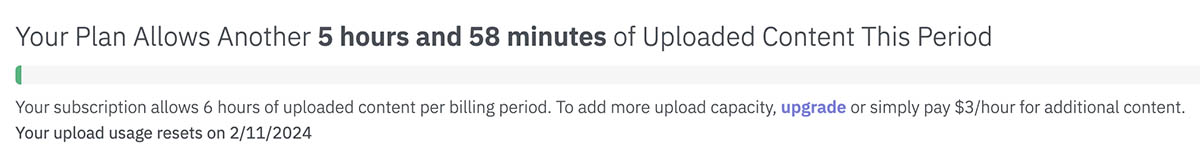 Upload Features