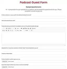Guest Questionnaires